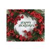 Happy Holidays Wreath (bag of 100 cloths)